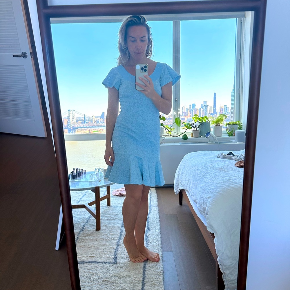 Opening Ceremony - Jacquard Blue dress - size M